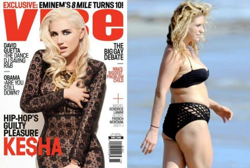 Como las estrellas que aparecen en las portadas de las revistas y en la vida real: desde Britney Spears a Vanessa Paradis