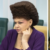 Como Valentina Petrenko se veía antes, sin su famoso peinado