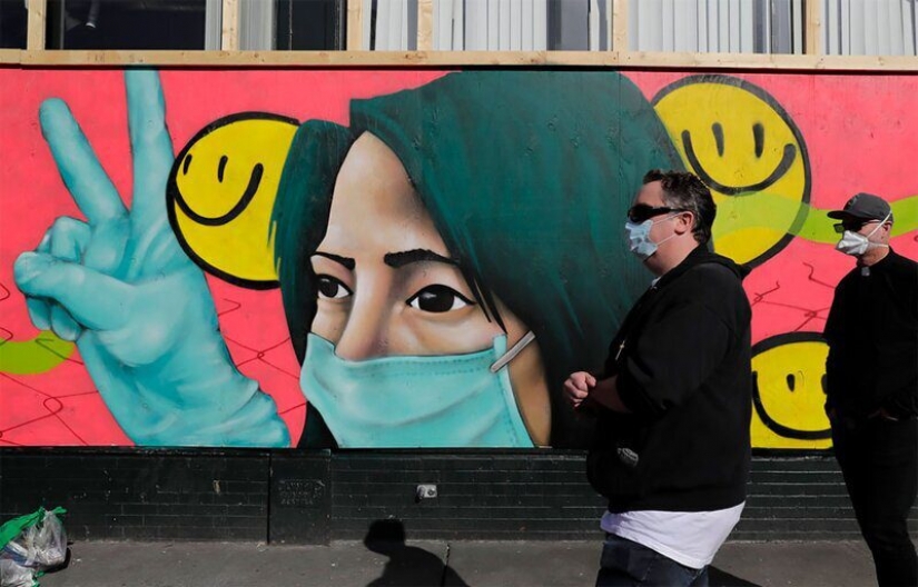 Coronavirus en las calles de el mundo: 17 obras de arte de la calle sobre el tema CoVid-19 Coronavirus en las calles de el mundo: 17 obras de arte de la calle sobre el tema CoVid-19