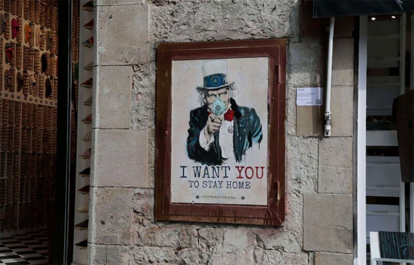 Coronavirus in the streets of the world: 17 works of street art on the theme CoVid-19