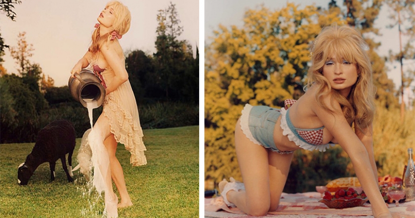 Cottagecore: las Niñas en vestidos retro en el telón de fondo de idilio rural — una nueva tendencia de las redes sociales Cottagecore: las Niñas en vestidos retro en el telón de fondo de idilio rural — una nueva tendencia de las redes sociales