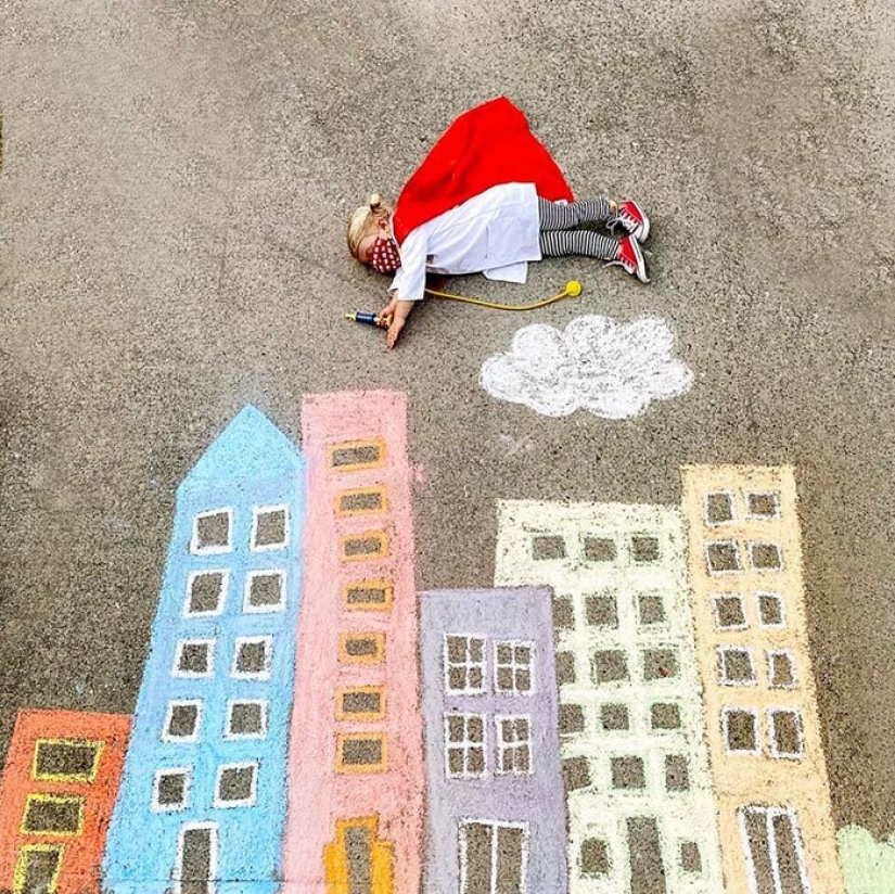 Crayons and imagination: cute pictures of magical worlds that my mom created for daughters in quarantine Crayons and imagination: cute pictures of magical worlds that my mom created for daughters in quarantine