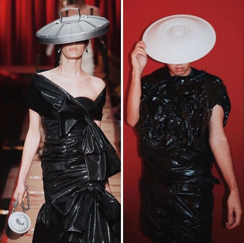 Cura para el aburrimiento: "alta moda" improvisado