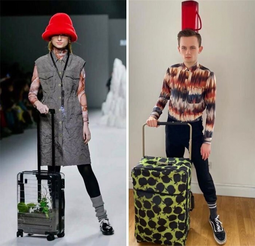 Cura para el aburrimiento: "alta moda" improvisado