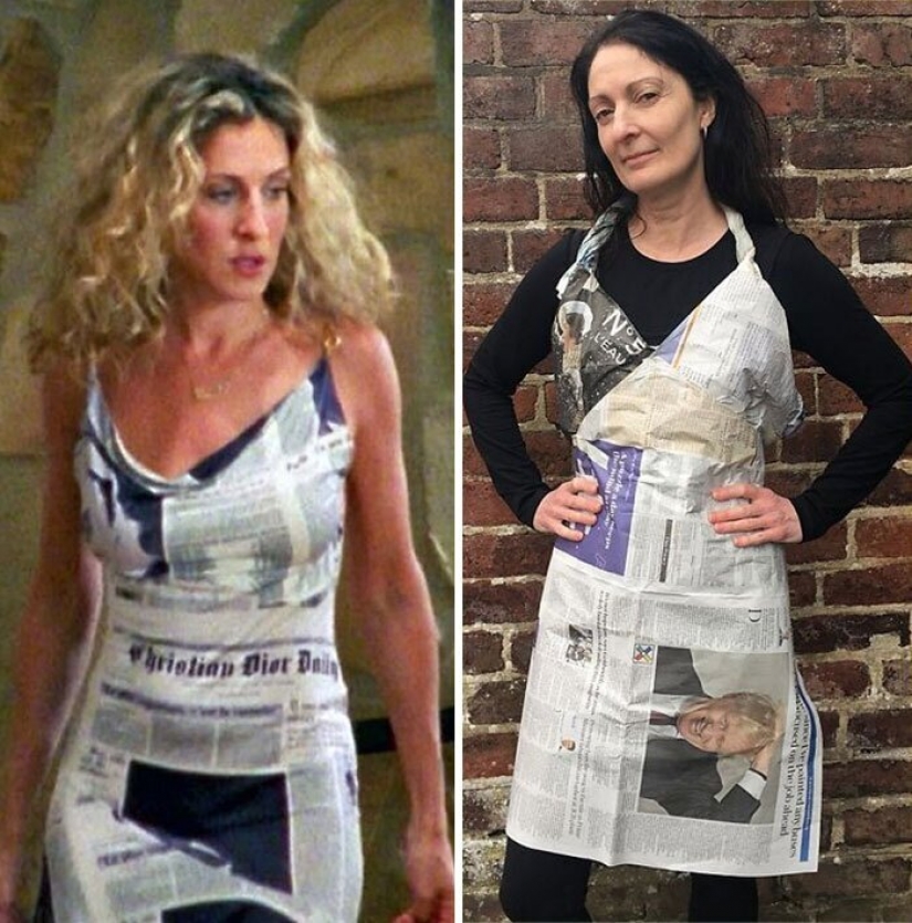 Cura para el aburrimiento: "alta moda" improvisado