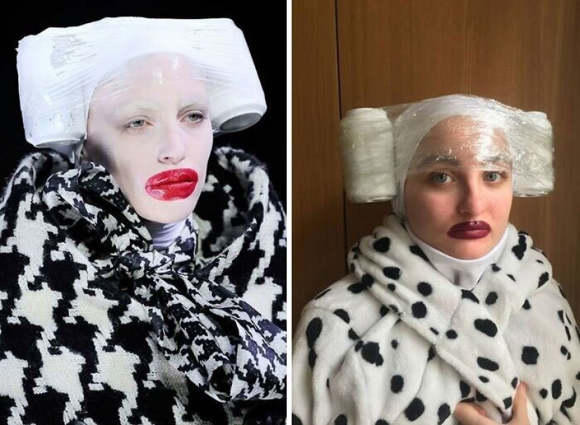 Cure for boredom: "high fashion" improvised