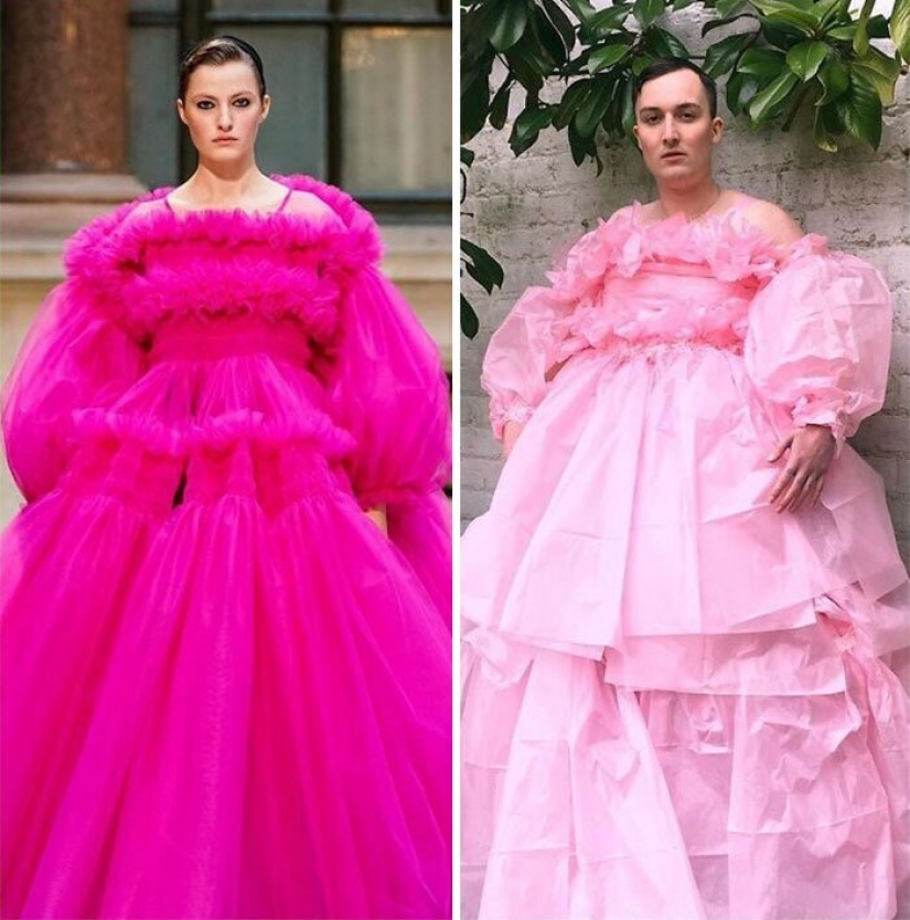 Cure for boredom: "high fashion" improvised