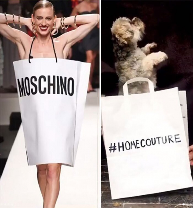 Cure for boredom: "high fashion" improvised