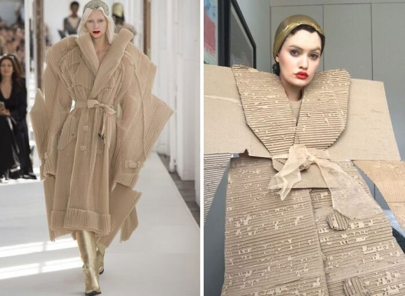 Cure for boredom: "high fashion" improvised