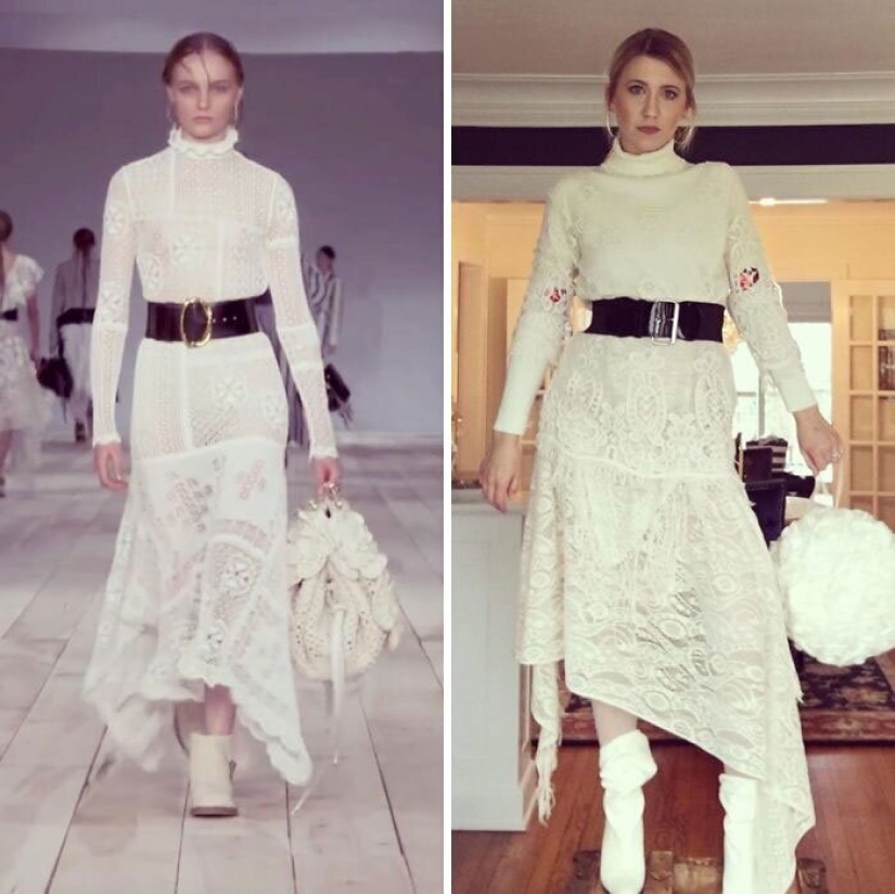 Cure for boredom: "high fashion" improvised