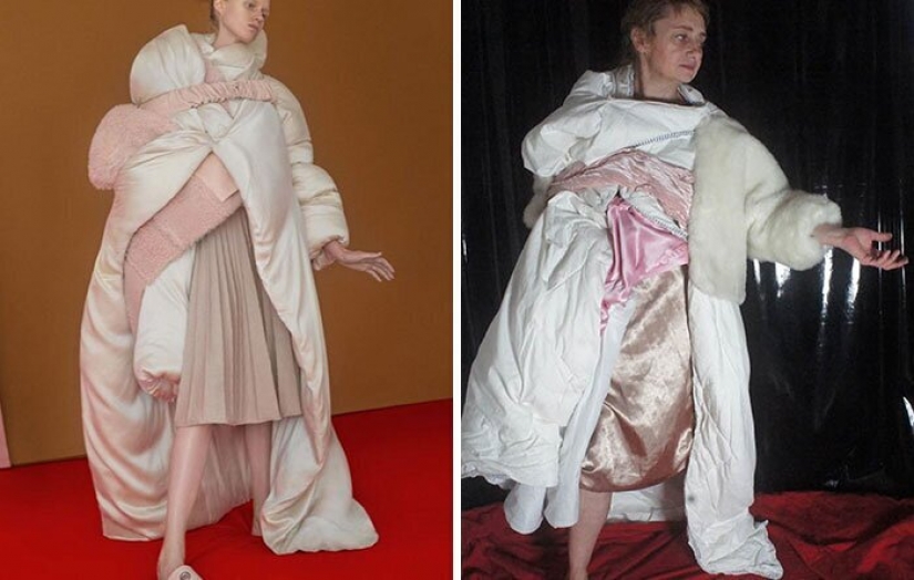 Cure for boredom: "high fashion" improvised