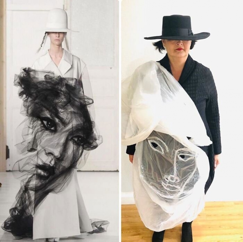 Cure for boredom: "high fashion" improvised