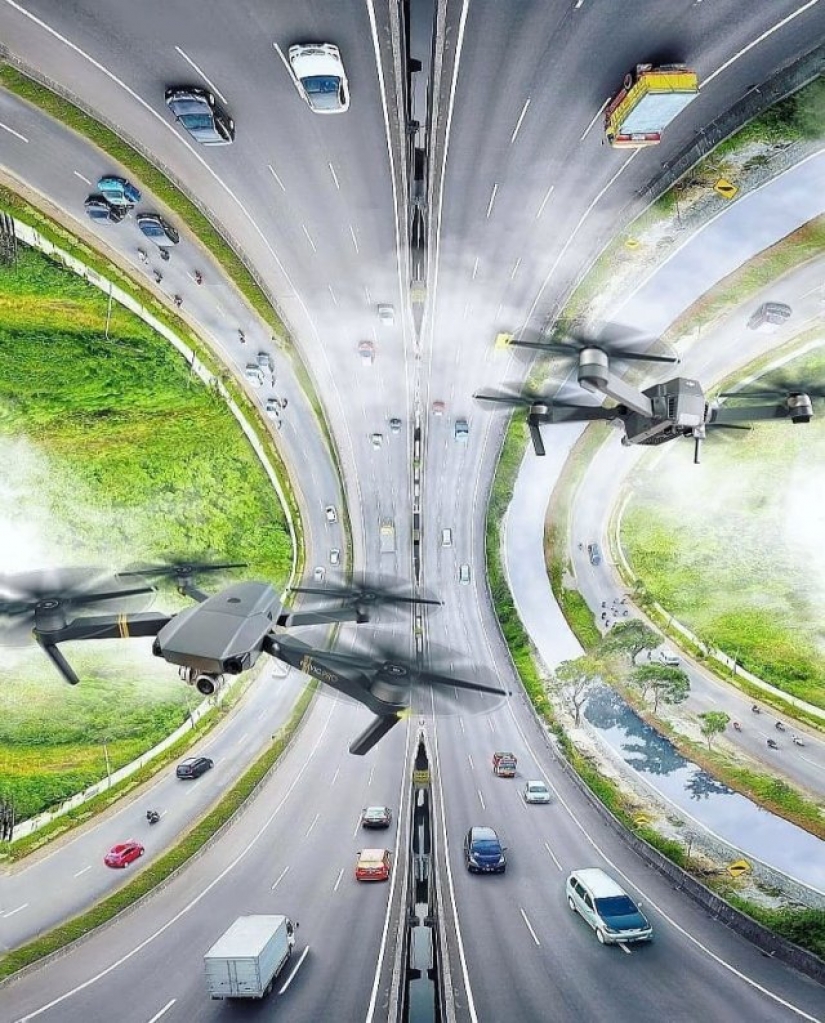 Curved Istanbul in the spirit of the movie "inception" Curved Istanbul in the spirit of the movie "inception"