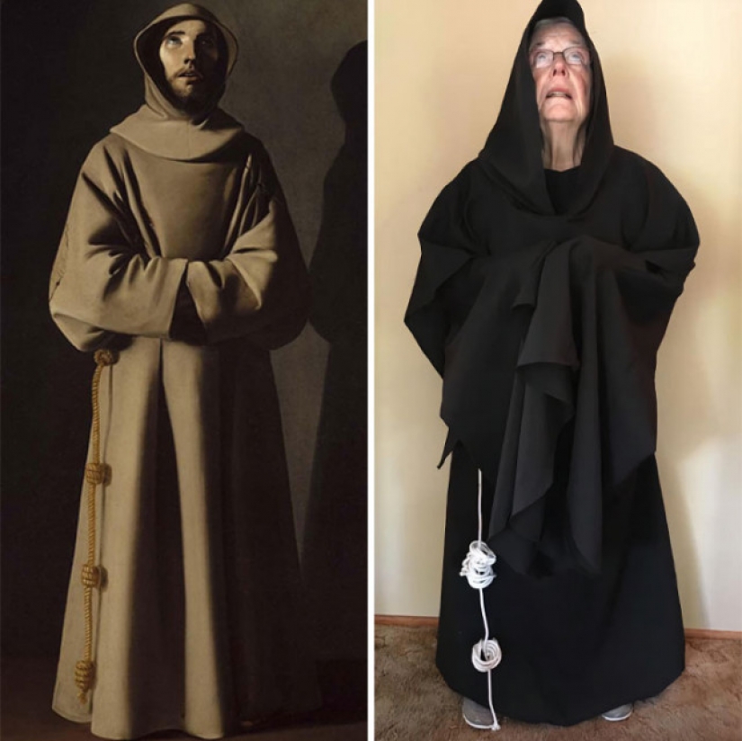 Daughter and her 83-year-old mother recreate works of art on quarantine Daughter and her 83-year-old mother recreate works of art on quarantine