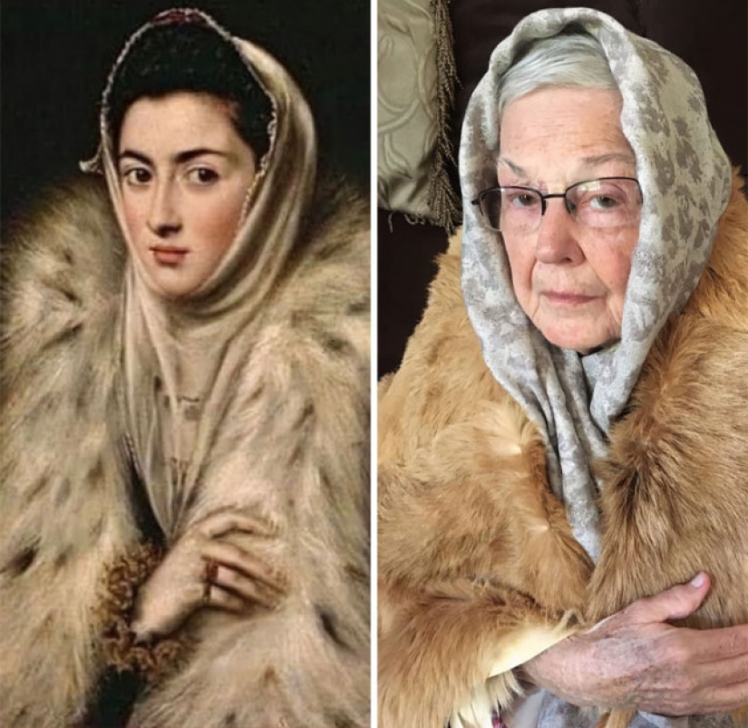 Daughter and her 83-year-old mother recreate works of art on quarantine Daughter and her 83-year-old mother recreate works of art on quarantine