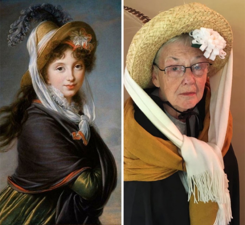 Daughter and her 83-year-old mother recreate works of art on quarantine Daughter and her 83-year-old mother recreate works of art on quarantine