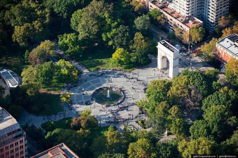 De nueva York a partir de la altura de vuelo de los pájaros