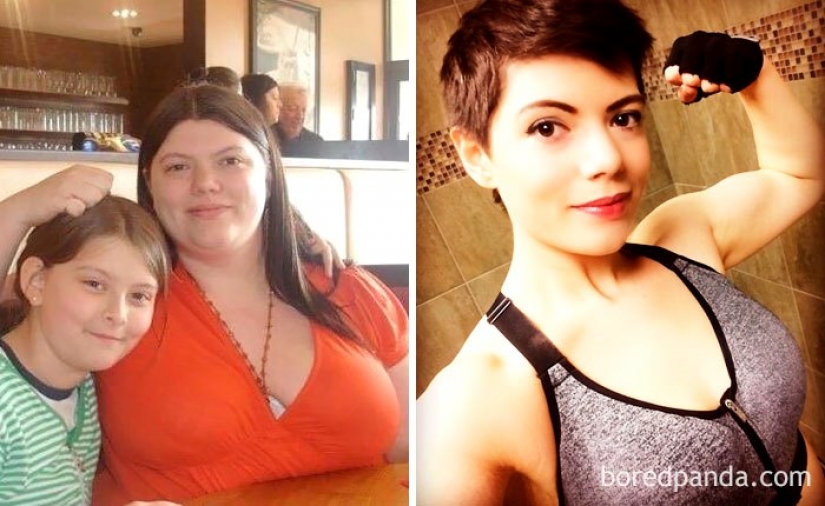 Do not stand up and eat: people who drastically dropped weight before and after metamorphosis
