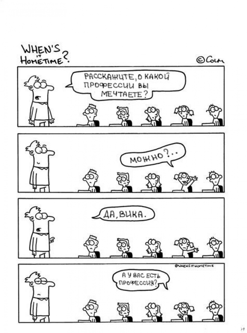 "Do you live at school?": Irish teacher draws comics about his difficult life