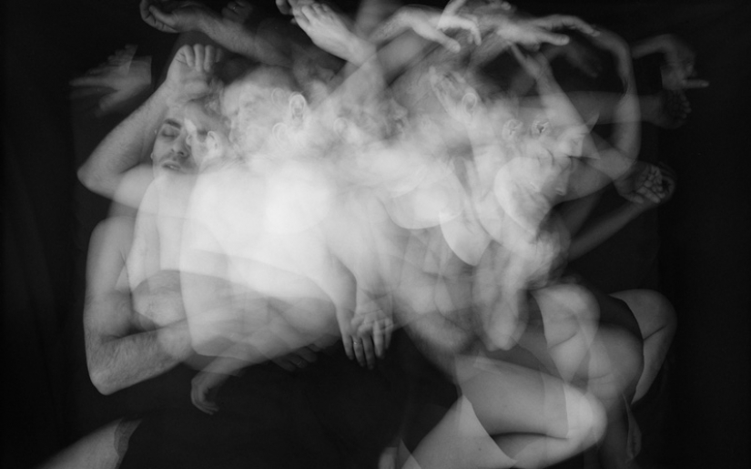 Dream of lovers on a long exposure