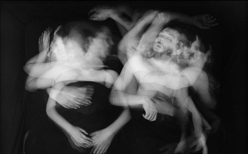 Dream of lovers on a long exposure