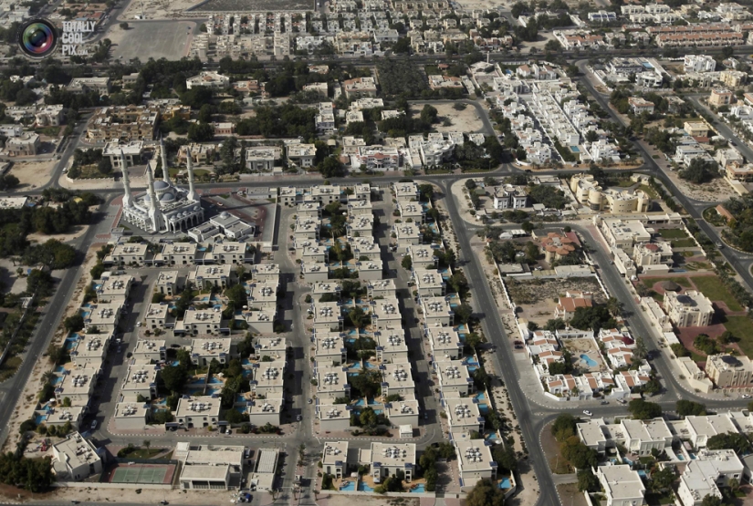 Dubai from the height of bird flight