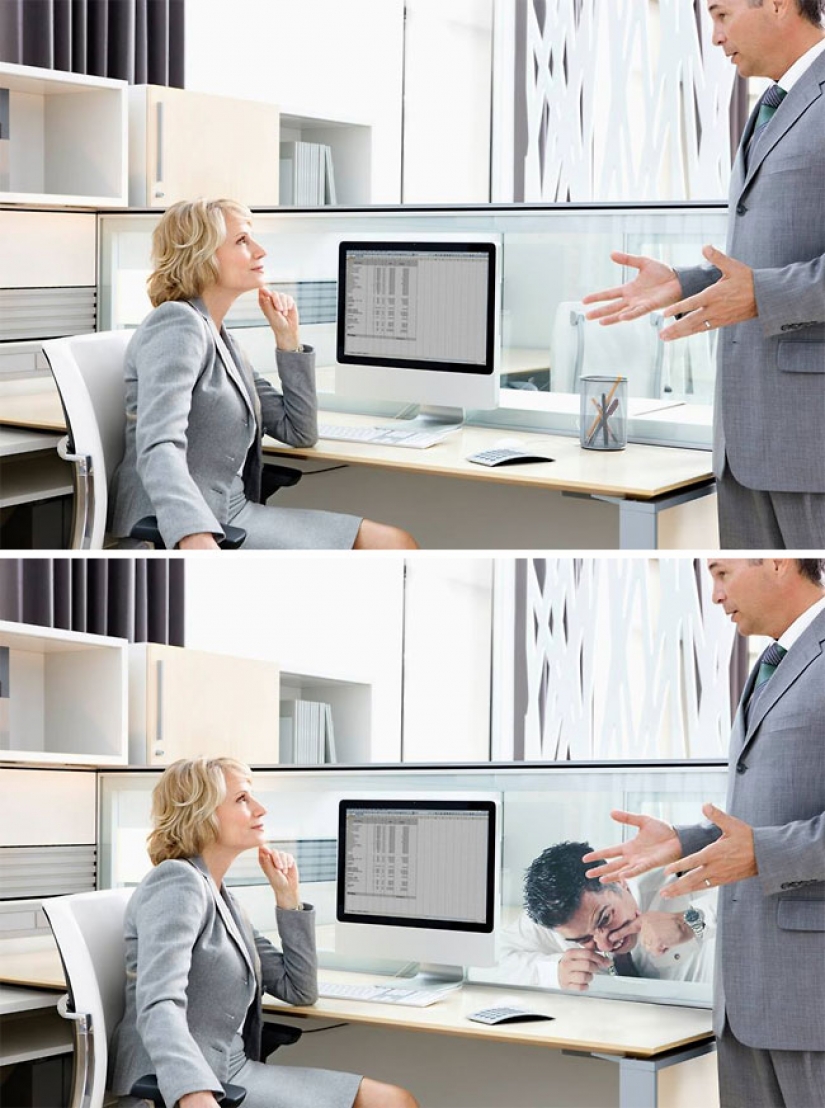 El chico magistralmente inscribiéndose en las imágenes de photobanks, y es increíblemente divertido