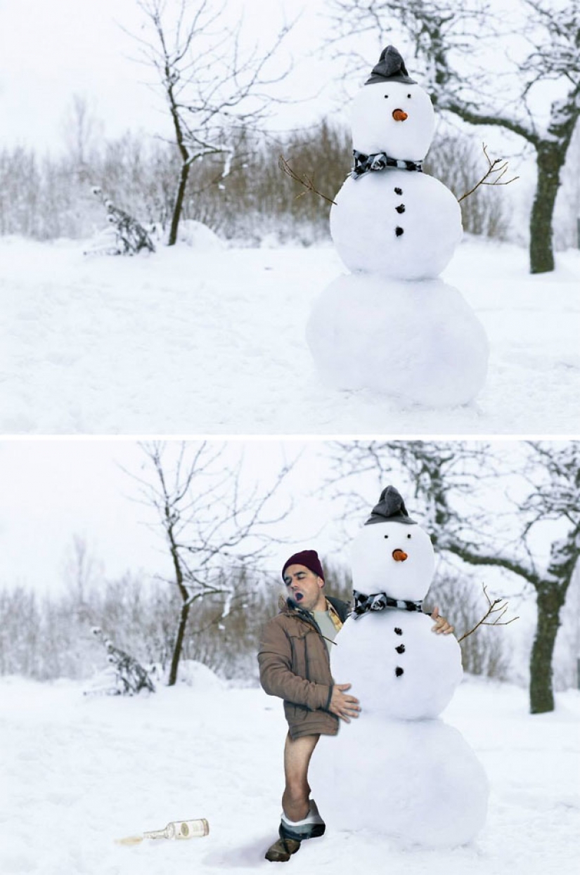 El chico magistralmente inscribiéndose en las imágenes de photobanks, y es increíblemente divertido