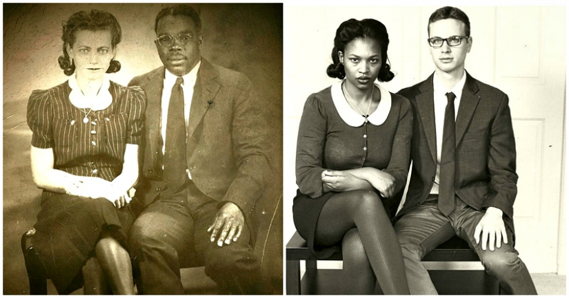 El lanzamiento de la máquina del tiempo: 25 fotos de los abuelos, que ha recreado sus nietos