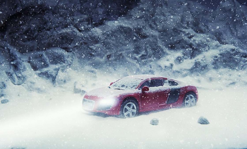 El maestro de las ilusiones: paisajes espectaculares, fotografiado directamente en la mesa...