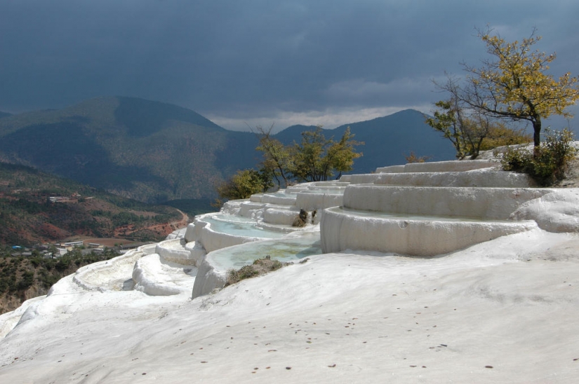 El milagro Chino de la naturaleza: agua blanca Terrazas