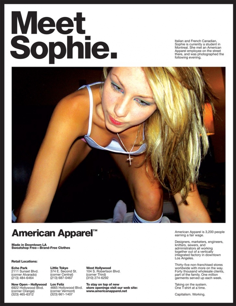 El más polémico de American Apparel ad El más polémico de American Apparel ad