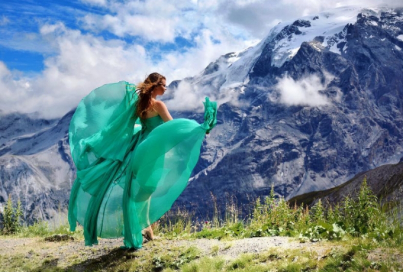 El mundo está bajo la falda: el viajero ruso ha conquistado a instagram fotos de vestidos de airy