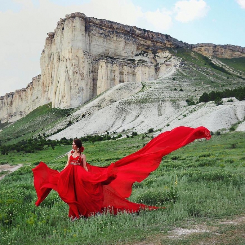 El mundo está bajo la falda: el viajero ruso ha conquistado a instagram fotos de vestidos de airy