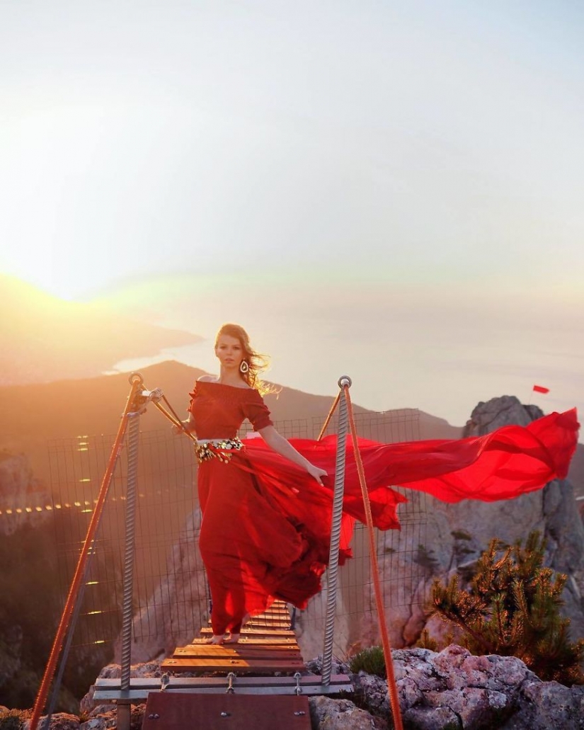 El mundo está bajo la falda: el viajero ruso ha conquistado a instagram fotos de vestidos de airy