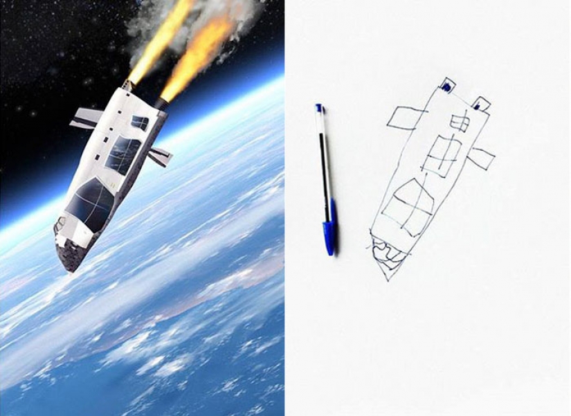 El padre le mostró cómo se verían los personajes de los dibujos de los niños en la vida real