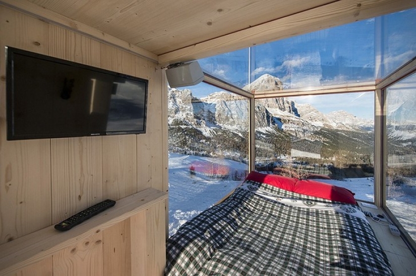 En lugar de tienda de campaña: trailer-trineo para las noches románticas