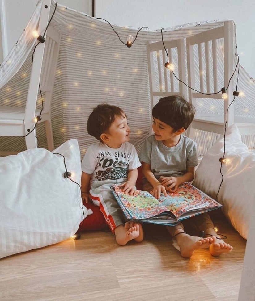 Estoy en la casa: 6 Fort de construcción para niños de IKEA Rusia