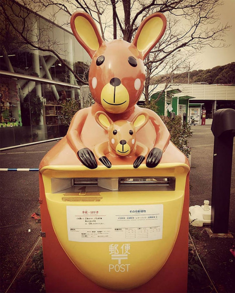 Even mailboxes in Japan, well, very strange