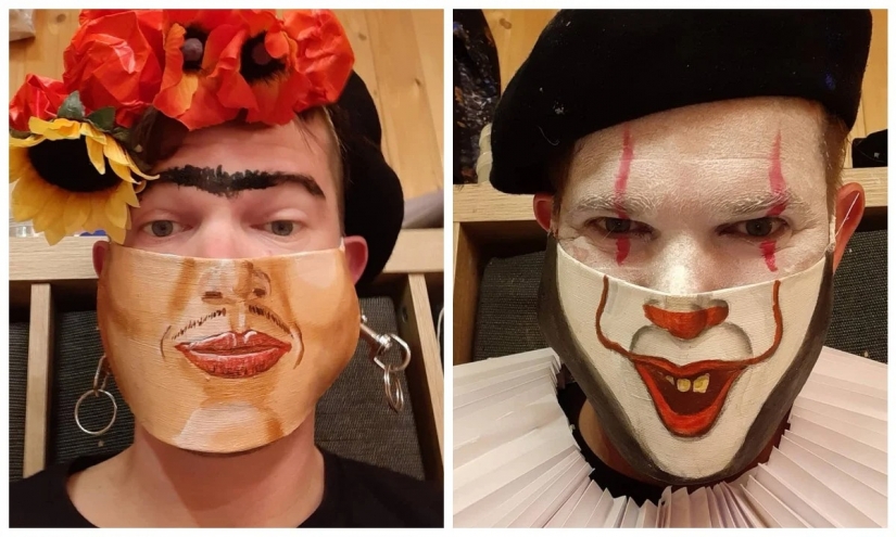 Every day new mask: challenge Austrian artist continues!