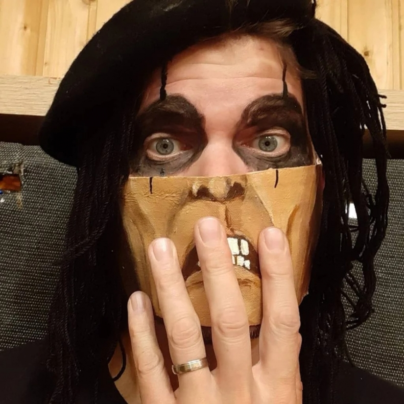 Every day new mask: challenge Austrian artist continues!