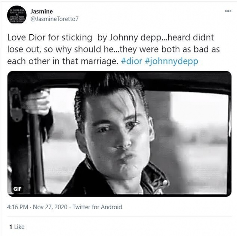 Fans of johnny Depp buying perfume Dior in support of the actor Fans of johnny Depp buying perfume Dior in support of the actor