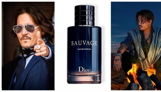 Fans of johnny Depp buying perfume Dior in support of the actor