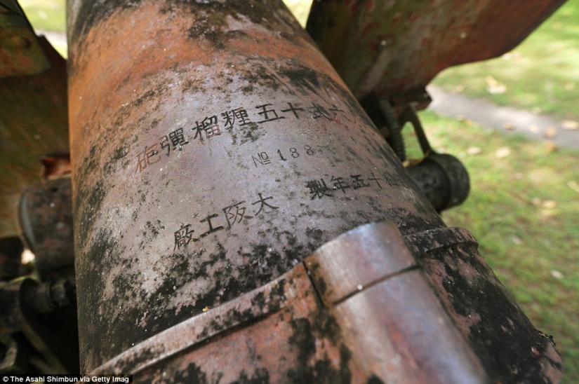 Fighting machines of world war II, lost on a remote island in the Pacific ocean
