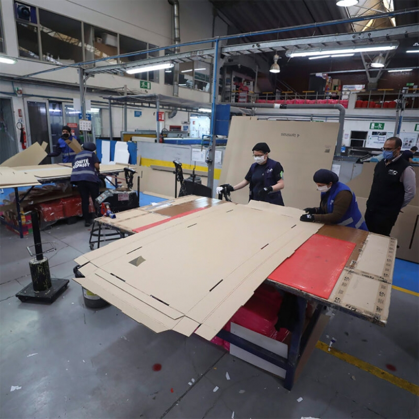 Flick of the wrist, the bed turns into a coffin for the patients who died of coronavirus
