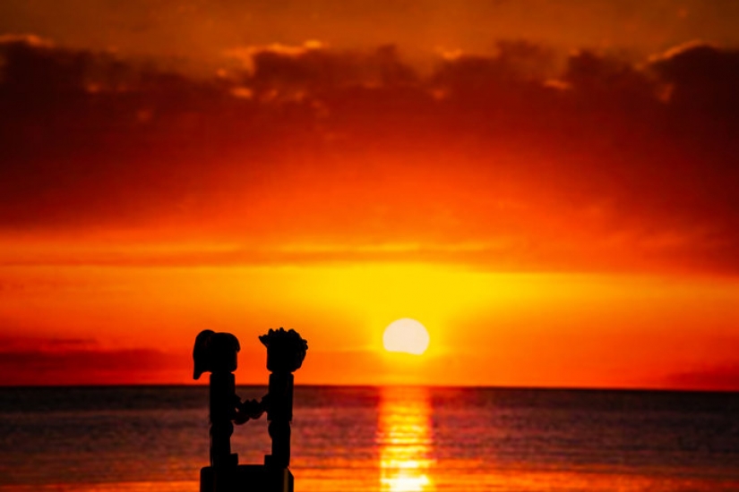 Fotógrafo de bodas en cuarentena hizo una sesión de fotos de figuras de LEGO Fotógrafo de bodas en cuarentena hizo una sesión de fotos de figuras de LEGO