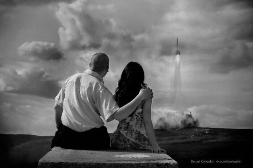 Fotos de una persona, que está de viaje en Rusia con una cámara en sus manos