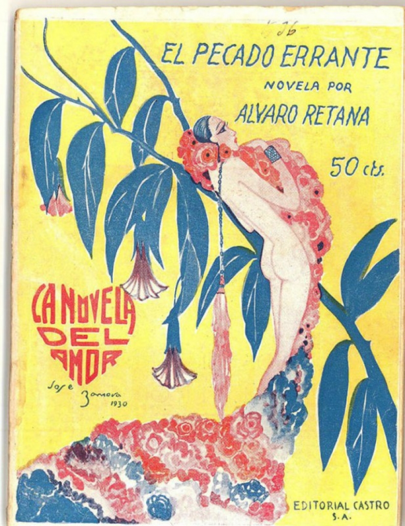 Franco y audaz de España en las ilustraciones de 1900-erótico