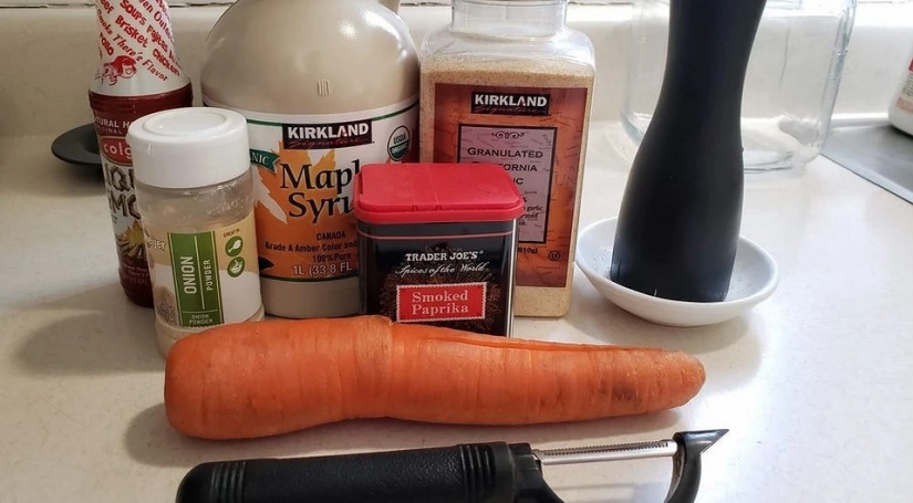 Fun crack: videorecipe bacon carrot in aerogrill Fun crack: videorecipe bacon carrot in aerogrill