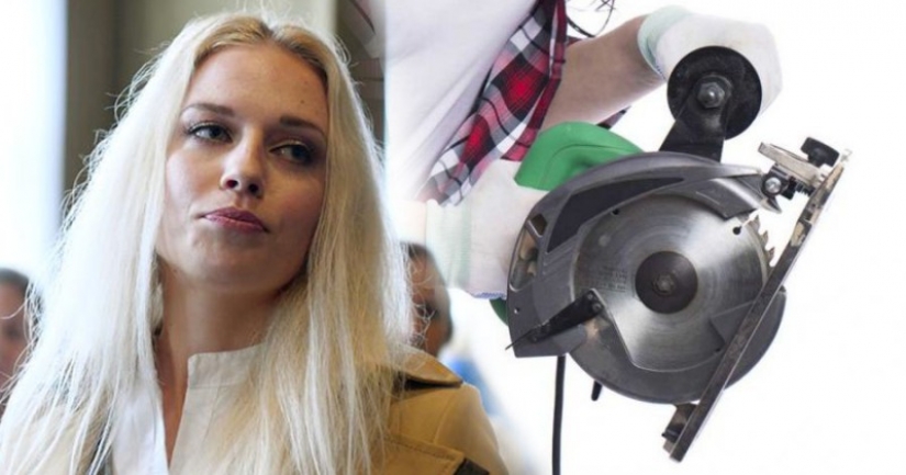 Girl sawed it off for the insurance money, but received a prison sentence